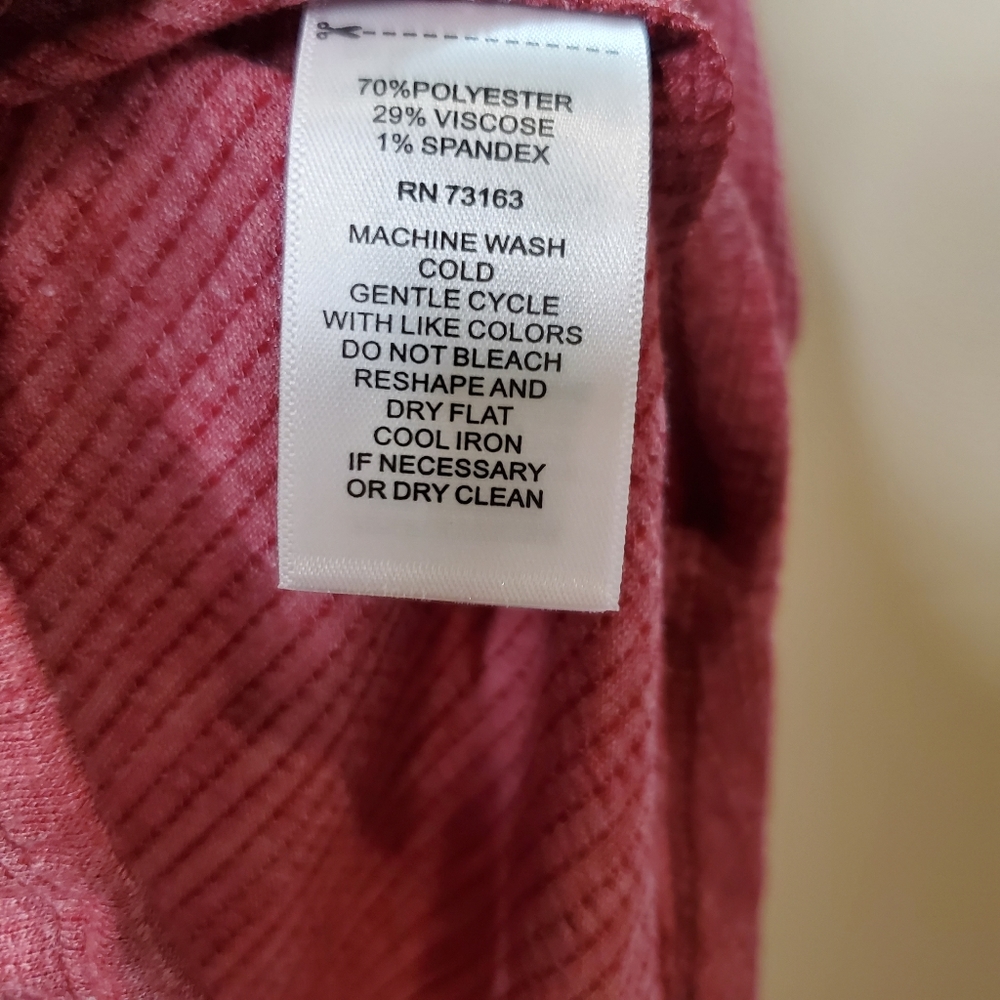 Cable & Gauge Pink Button Down Long Sleeve Large - Picture 4 of 9